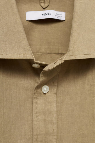 Chemise à manches longues - vert - MANGO