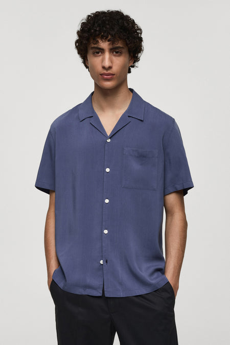 Chemise à manches longues - bleu