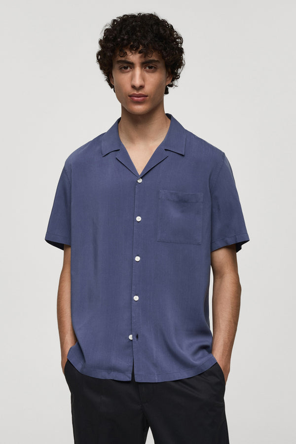 Chemise (manches longues) Bleu - Mango