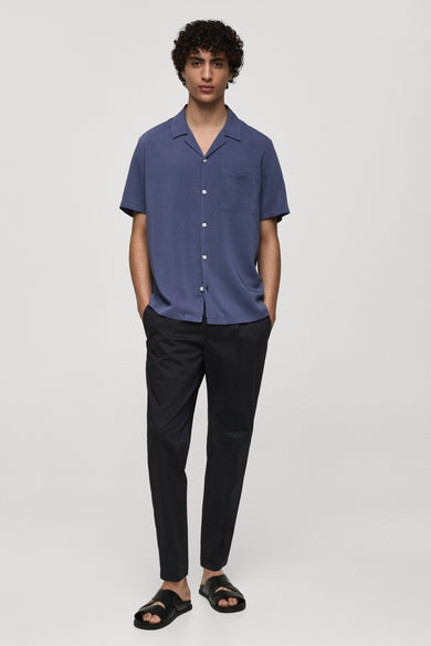 Chemise à manches longues - bleu