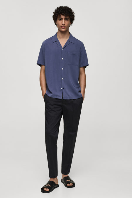 Chemise à manches longues - bleu