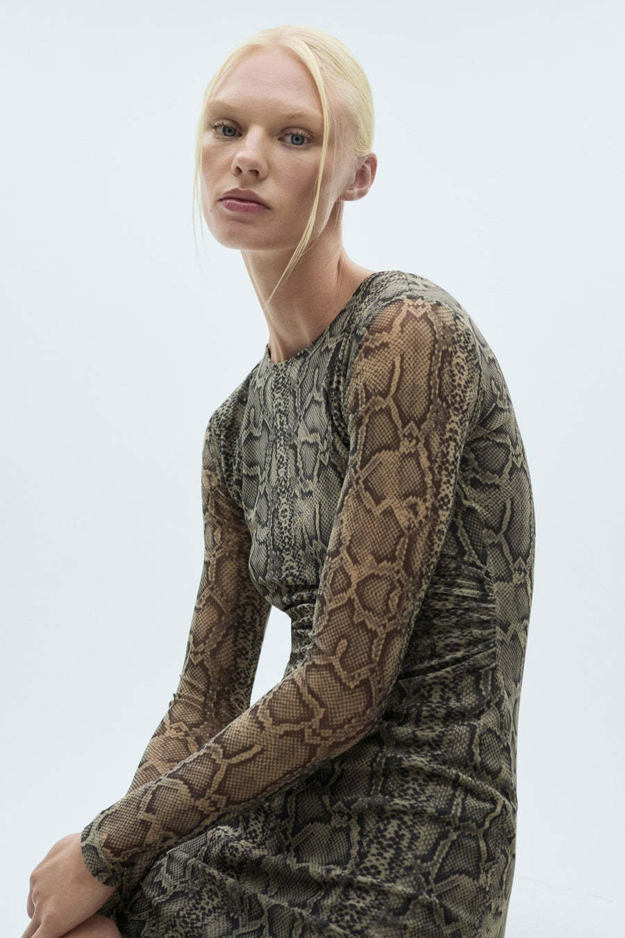 Robes à manches longues - gris - MANGO