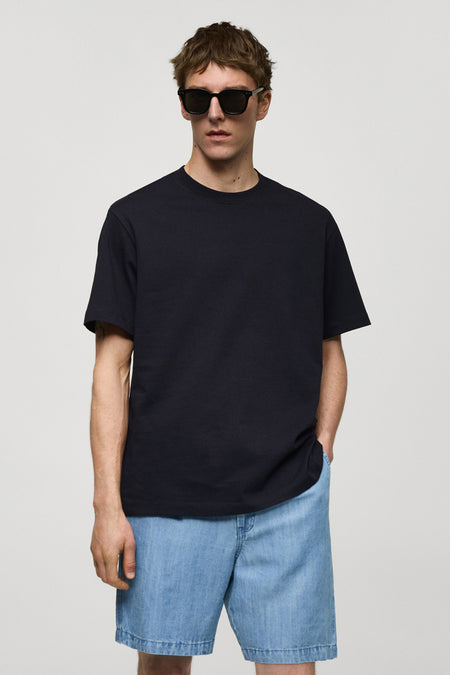 T-shirt (manches courtes) Bleu - Mango