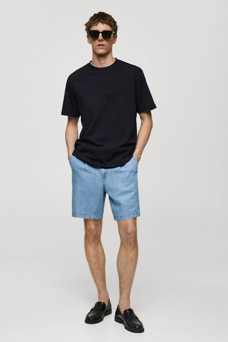 T-shirt (manches courtes) Bleu - Mango