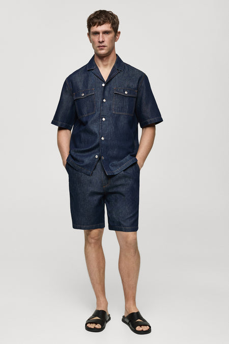 Chemise en jean - mid blue denim