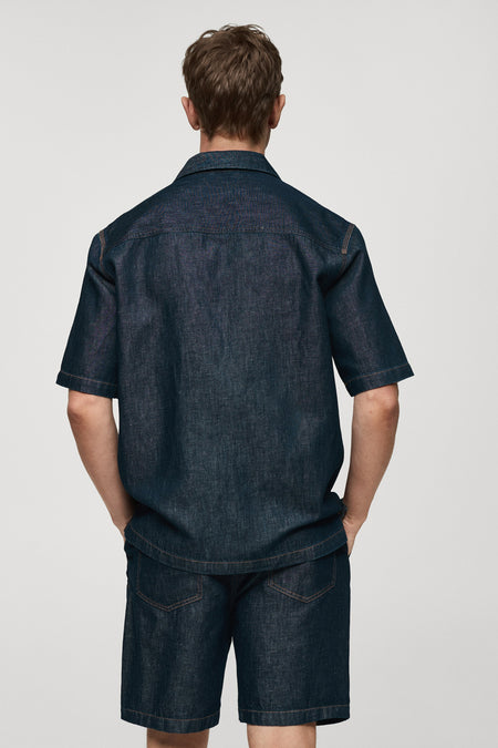 Chemise en jean - mid blue denim