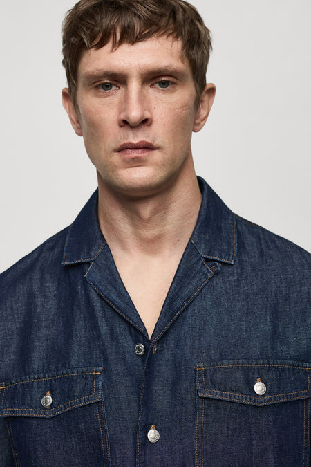 Chemise en jean - mid blue denim