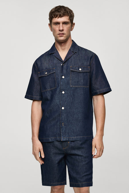Chemise en jean - mid blue denim