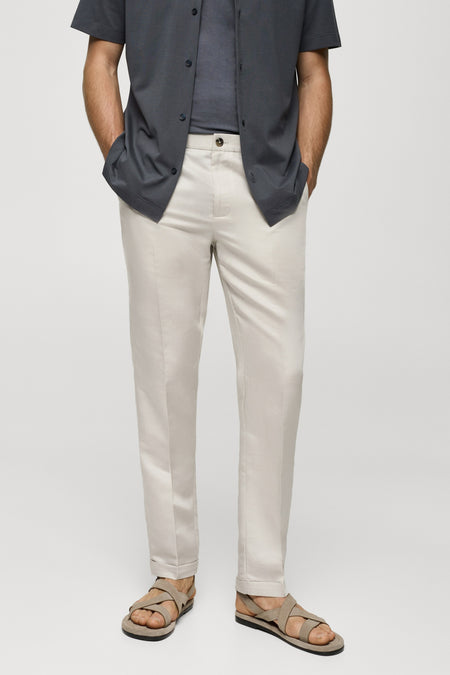 Pantalon de saison Blanc - Mango