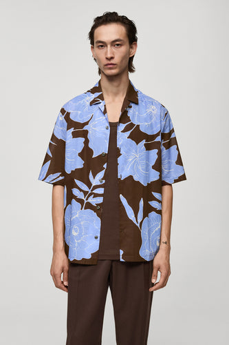 Chemise à manches longues - brun - MANGO