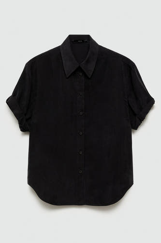 Blouse à manches courtes - noir