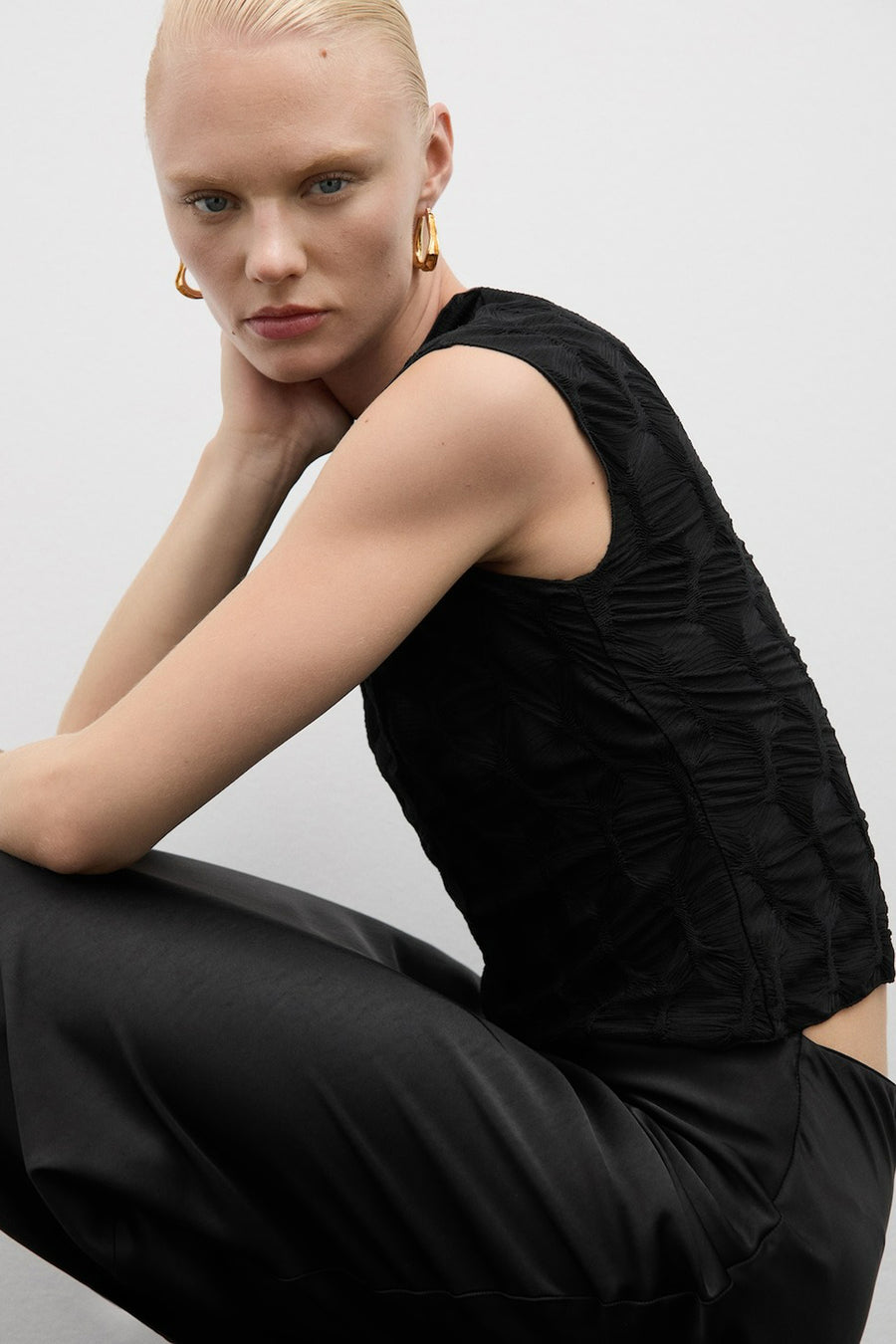 Blouse à manches courtes - multicolore