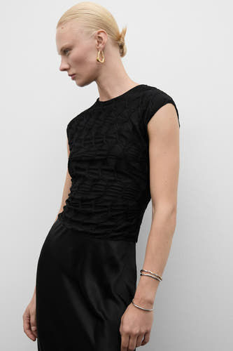 Blouse à manches courtes - multicolore