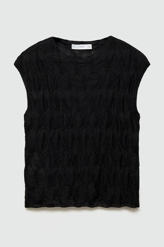 Blouse à manches courtes - multicolore