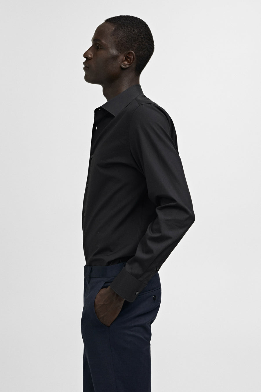 Chemise à manches longues - noir