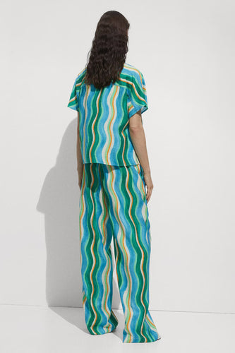 Pantalon 7/8 - vert - MANGO