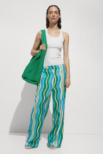Pantalon 7/8 - vert - MANGO