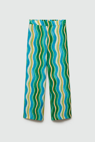Pantalon 7/8 - vert - MANGO