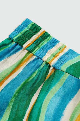 Pantalon 7/8 - vert - MANGO