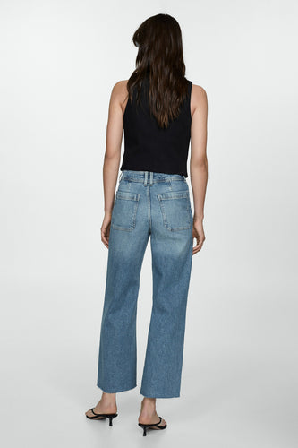 CATHERIN - mid blue denim - MANGO
