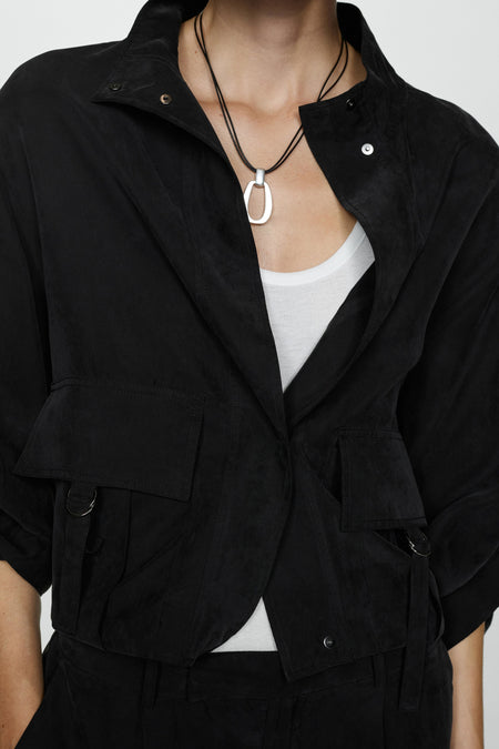 Veste courte noir - MANGO