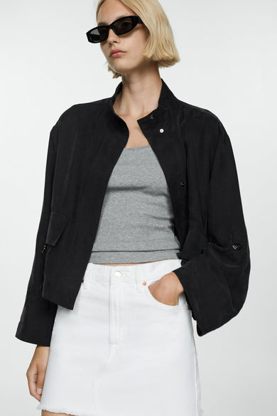 Veste courte noir - MANGO