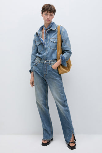 STELLA MANGO - mid blue denim - MANGO - 4