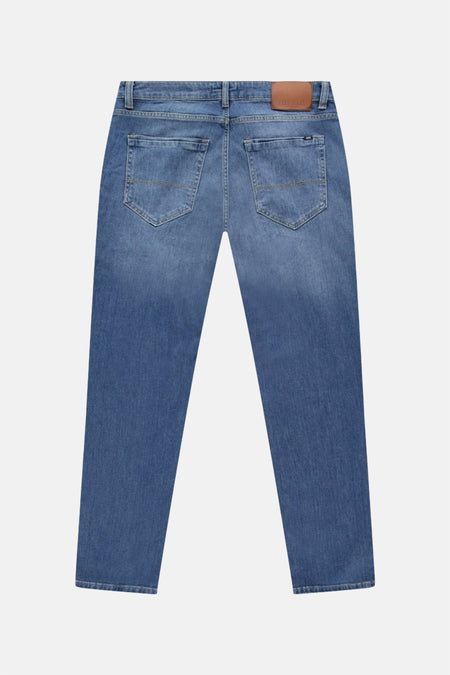Jeans straight mid blue denim - Cars