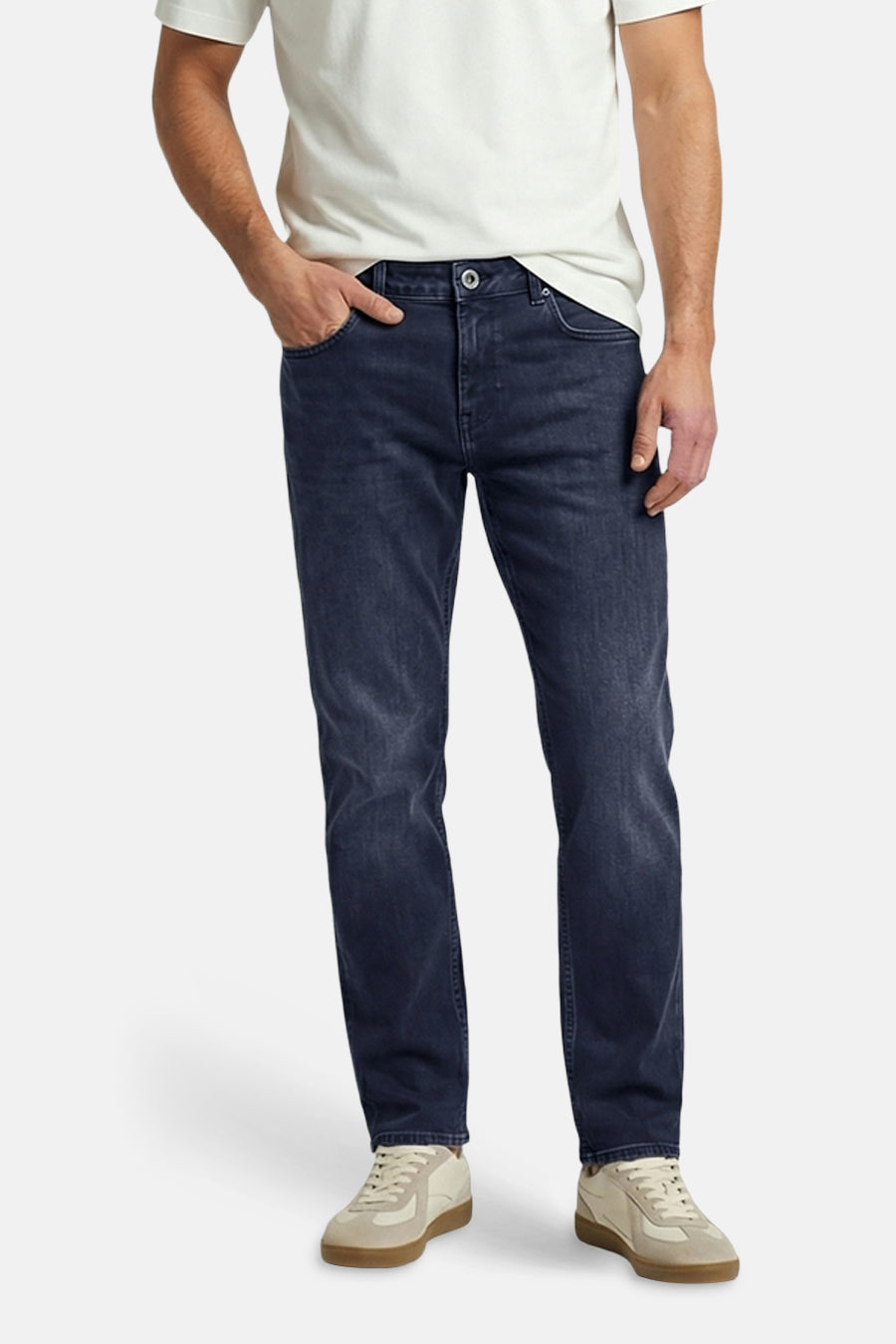 Jeans straight blue black denim - Cars