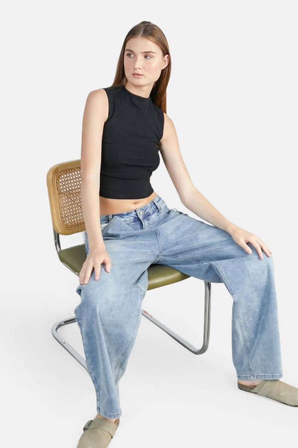 Jeans wide Mid blue denim - 24 colours GmbH