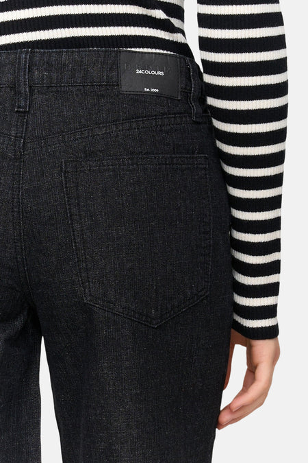 DENIM PANTS - black denim