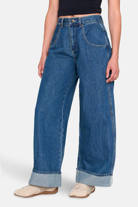 Jeans wide Mid blue denim - 24 colours GmbH