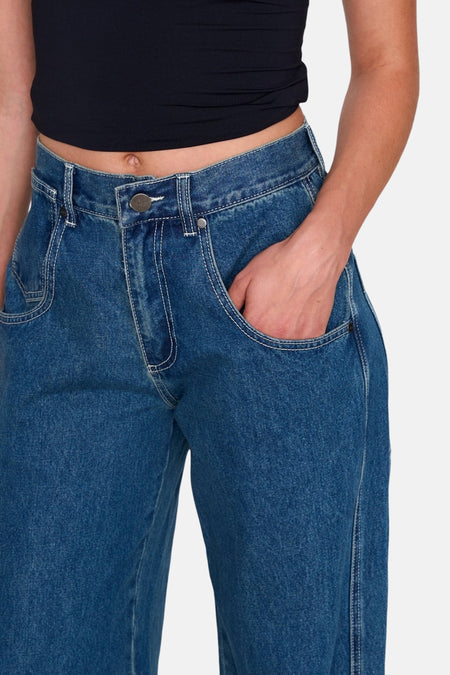 Jeans wide Mid blue denim - 24 colours GmbH