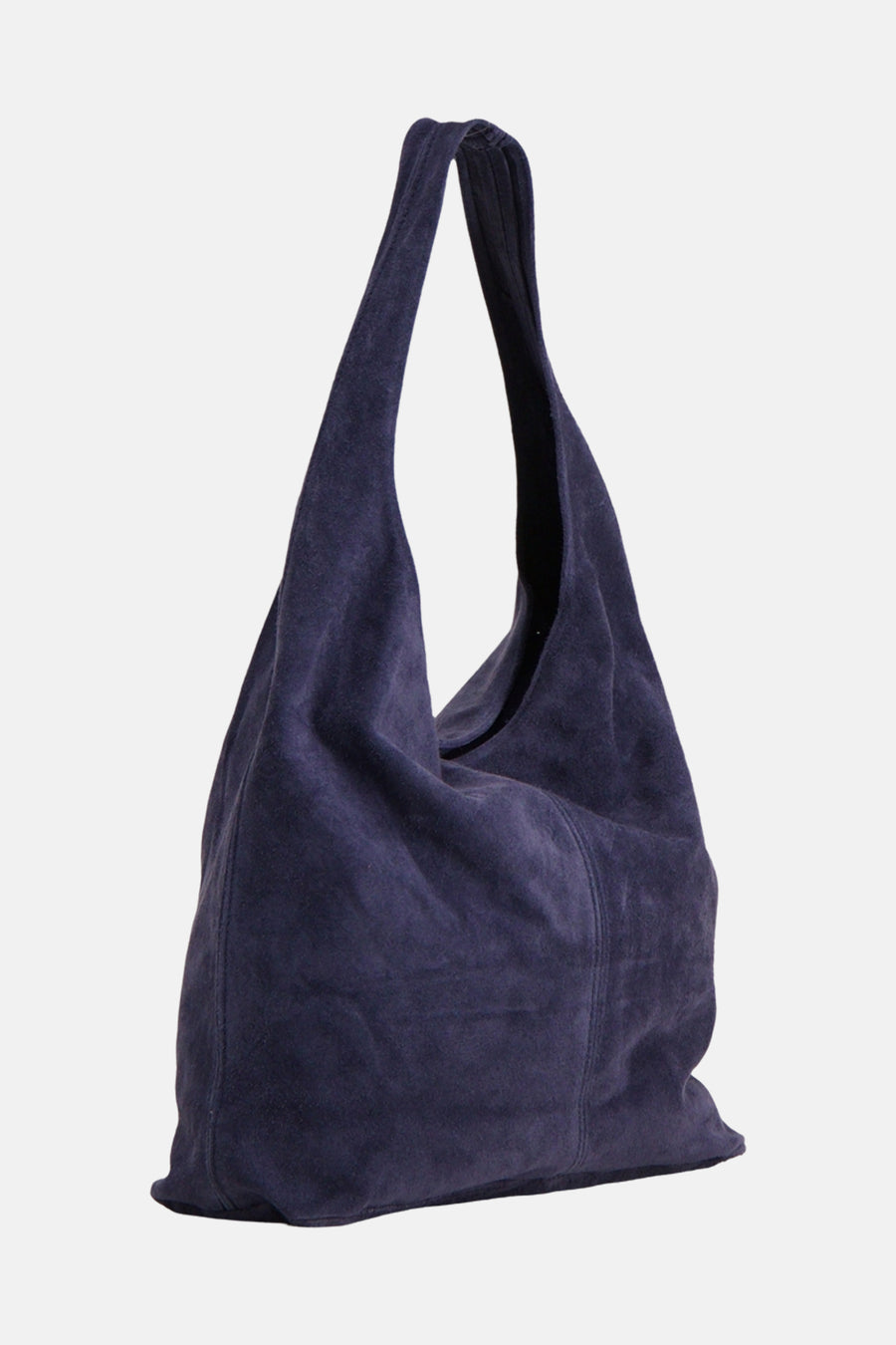 Sac à bandoulière bleu foncé effet daim d'Access® avec un design souple et décontracté et une seule bandoulière.
