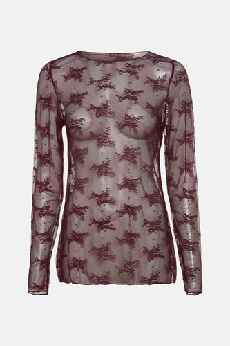 Blouse à manches longues - Bordeaux - Terra di Siena - 4