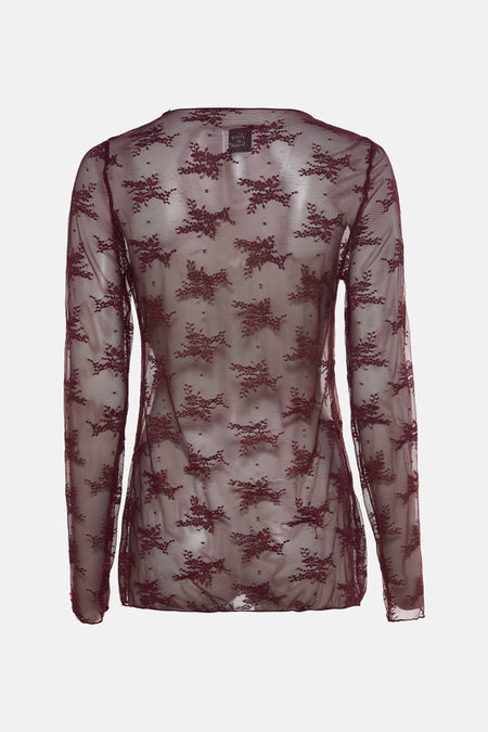 Blouse à manches longues - Bordeaux