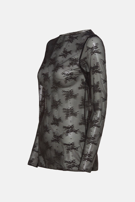 Blouse à manches longues - brun