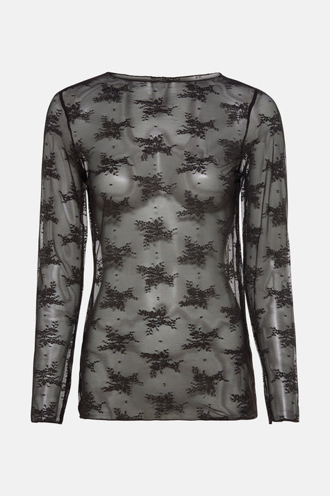 Blouse à manches longues - brun