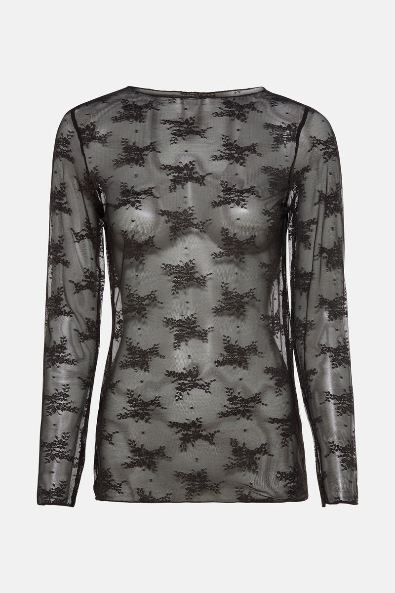 Blouse à manches longues - brun