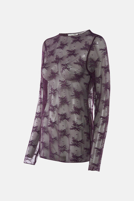 Chemisier (manches longues) mauve - Terra di Siena