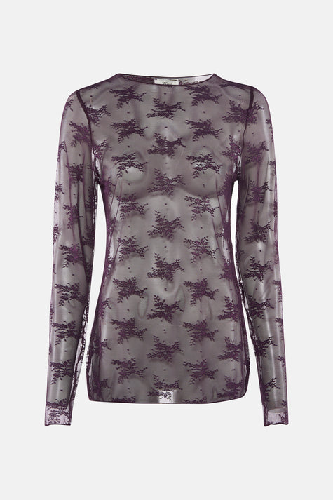 Blouse à manches longues - violet