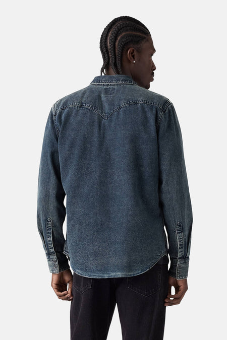 Chemise à manches longues - dark blue denim