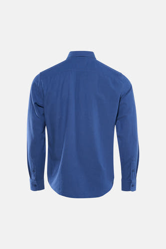 Blauw overhemd met lange mouwen van Levi's®, gezien van achteren.