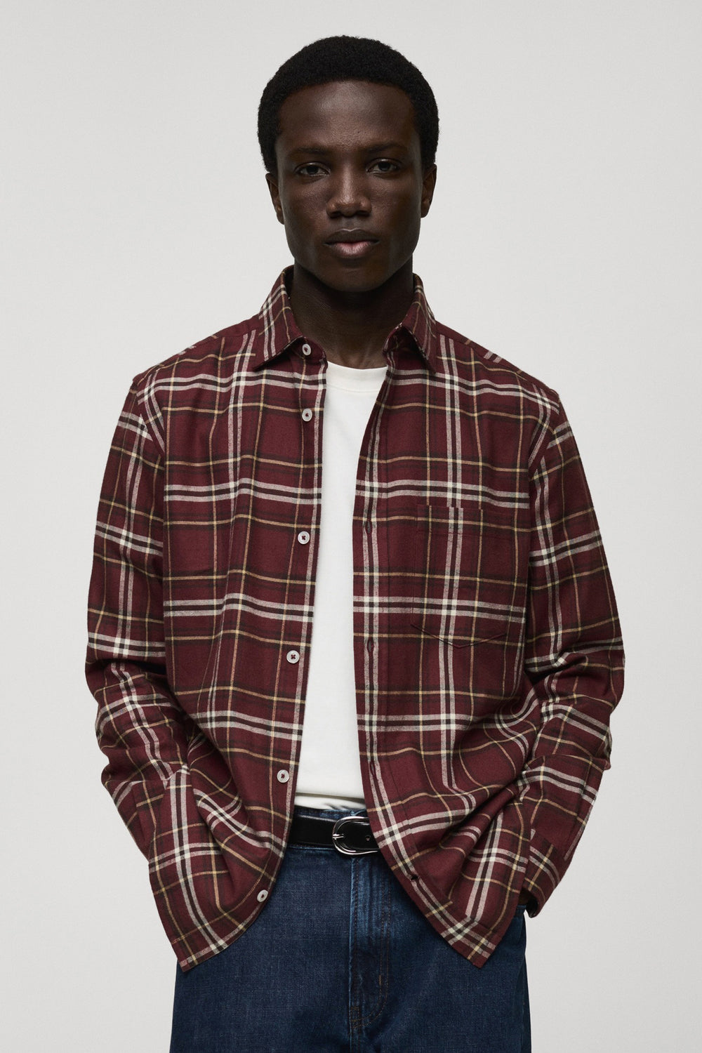 Chemise (manches longues) Rouge - Mango