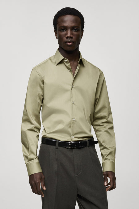 Chemise à manches longues - Kaki
