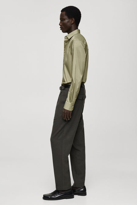 Chemise (manches longues) Vert - Mango
