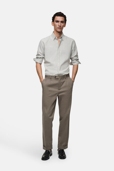 Chemise (manches longues) Vert - Mango