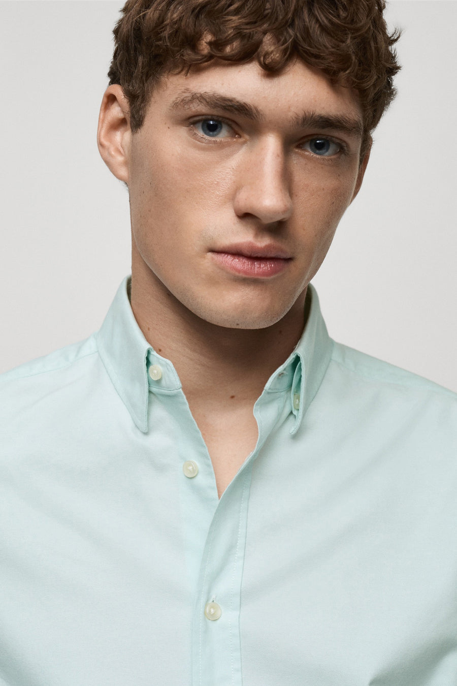 Chemise à manches longues - vert - MANGO