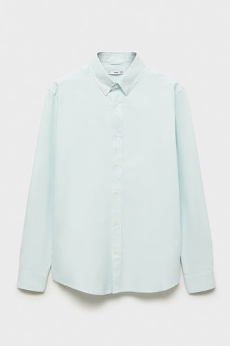 Chemise à manches longues - vert - MANGO