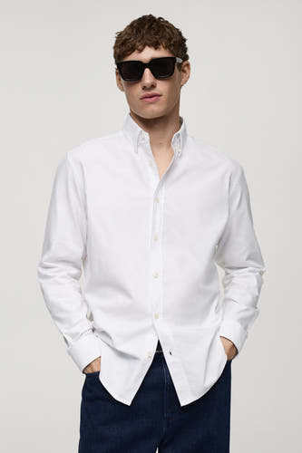 Chemise à manches longues - blanc